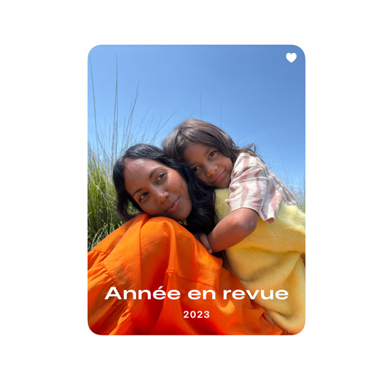 Portrait pour illustrer la collection des favoris dans l’app Photos