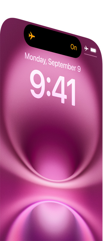 The Action button located on the left side of an iPhone 16 in Pink