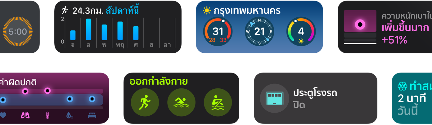 ตัวเลือกวิดเจ็ตแอปใหม่ๆ ที่ได้รับการคัดสรรสำหรับ watchOS