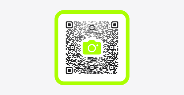 Bild vom QR Code mit einem Link, um die Fitness App zu öffnen