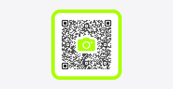 Bild vom QR Code mit einem Link, um die Fitness App zu öffnen